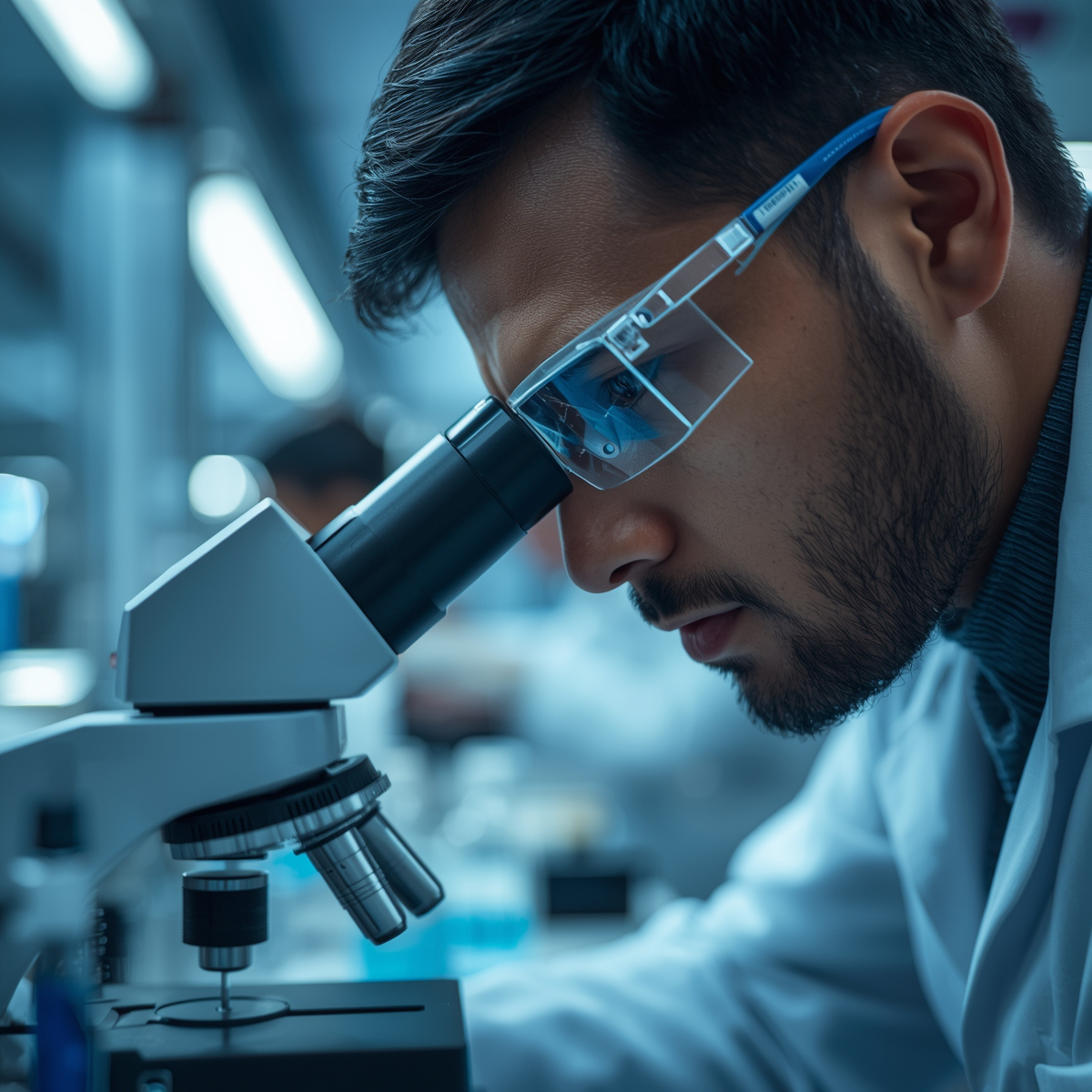 Technician performing quality assurance testing